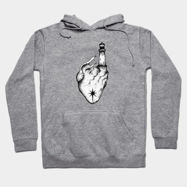 The lighthouse heart Hoodie by EWART